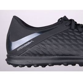 Nike Hypervenom Phantomx 3 Club Tf AJ3811-001 futballcipő fekete fekete 2