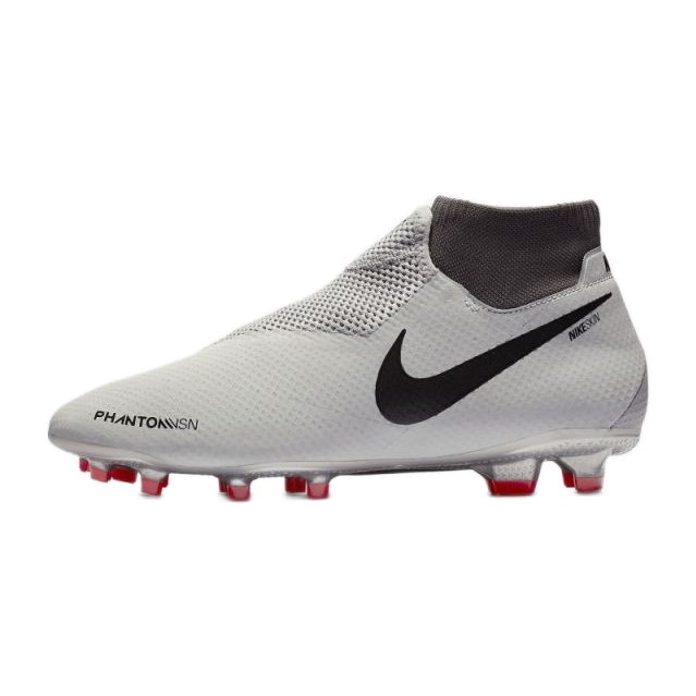Nike Phantom Vsn Pro Df Fg AO3266-060 focicipő fehér szürke 1
