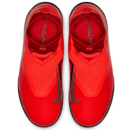 Nike Phantom Vsn Academy Df Tf Jr AO3292-600 futballcipő piros piros 2
