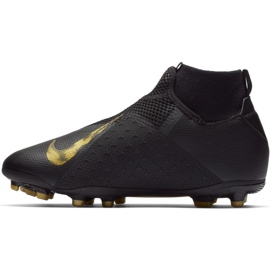 Nike Phantom Vsn Academy Df FG / MG Jr AO3287-077 futballcipő fekete fekete 2