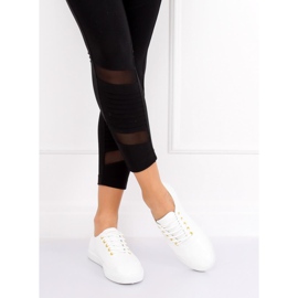 Fehér női cipők WD009 FEHÉR / SÁRGA 1