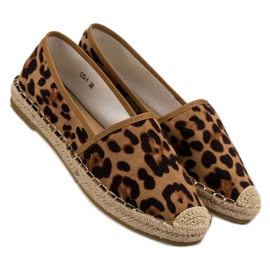 Foltos espadrillák barna 1