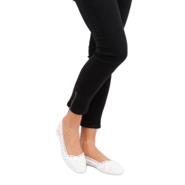 Fehér áttört balerinák 4701 Fehér 1