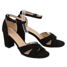 Fekete FH-3M26 Fekete szandál a poszton 1