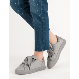 Bella Paris Velúr sportcipő szürke 2