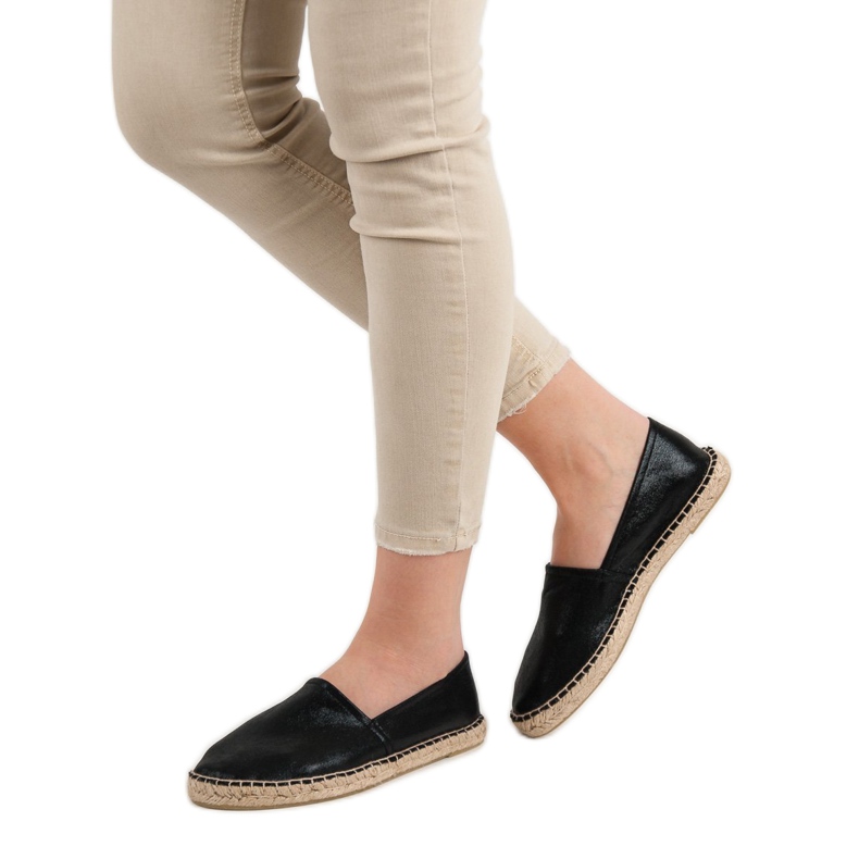 Cm Paris Textil espadrillák fekete 2