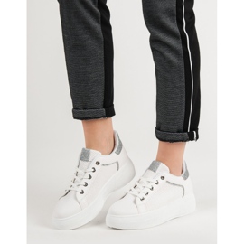 Sportcipő csillogással fehér 1