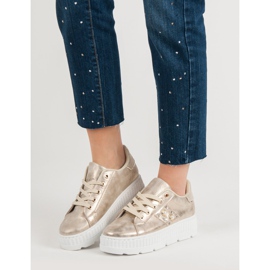 Arany Cipő A Platformon aranysárga 2