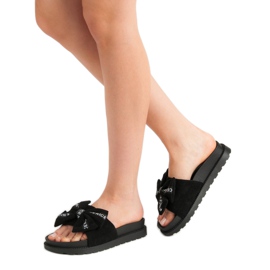 Seastar Velúr női papucs fekete 1