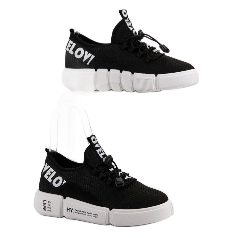 Sportcipő mandzsettával fekete 1