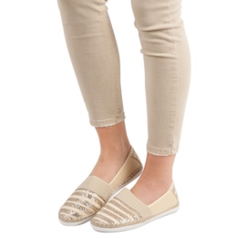 Kayla Fényes espadrillák sárga 2