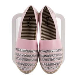 Kayla Fényes espadrillák rózsaszín 1