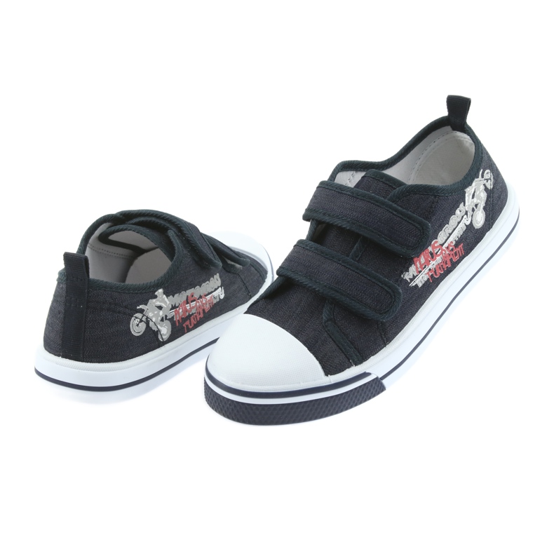 Tépőzáras cipők Motocross Atletico 1809 sötétkék 4