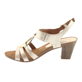 Caprice női szandál díszítéssel 28308 arany ovális aranysárga 2