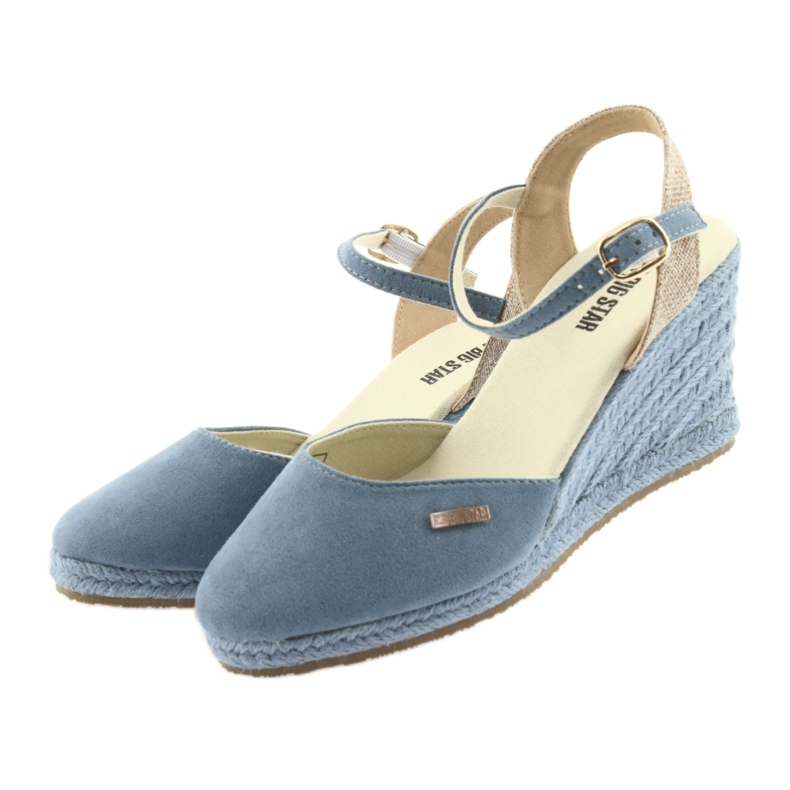 Big Star espadrilles szandál 274193 Kék 3