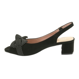 Íj szandál Filippo 788 fekete / pöttyös fehér 2