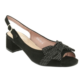 Íj szandál Filippo 788 fekete / pöttyös fehér 1