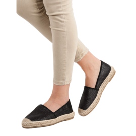 Anesia Paris Alkalmi Espadrilles fekete 1