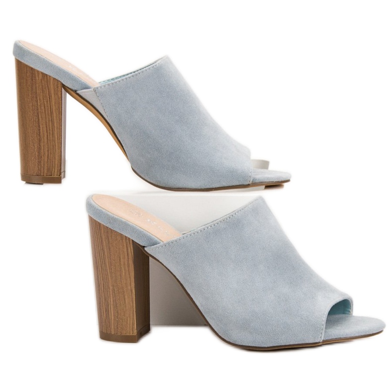 Kayla Beépített magas sarkú szandál kék 1