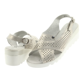 Arany női szandál az ék Filippo 729 aranysárga 3