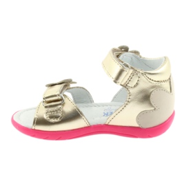 Bartek Bőr lányok bőr szandál pillangóval 51569 zlotys aranysárga 2 Bartek Bőr lányok bőr szandál pillangóval 51569 zlotys aranysárga 2