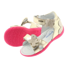 Bartek Bőr lányok bőr szandál pillangóval 51569 zlotys aranysárga 4 Bartek Bőr lányok bőr szandál pillangóval 51569 zlotys aranysárga 4