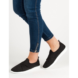 Ideal Shoes Csúsztatható sportcipő fekete 2