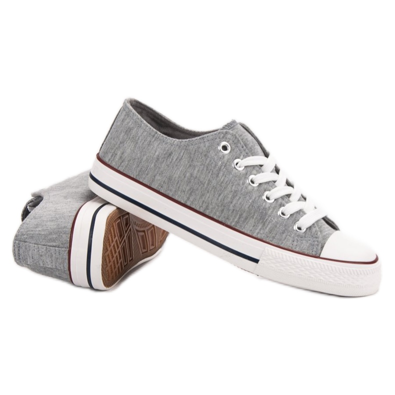 Jumex Alacsony szürke cipők 1