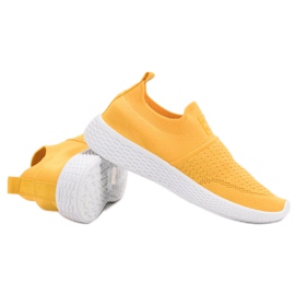 Weide Divatos textil lábbeli sárga 1