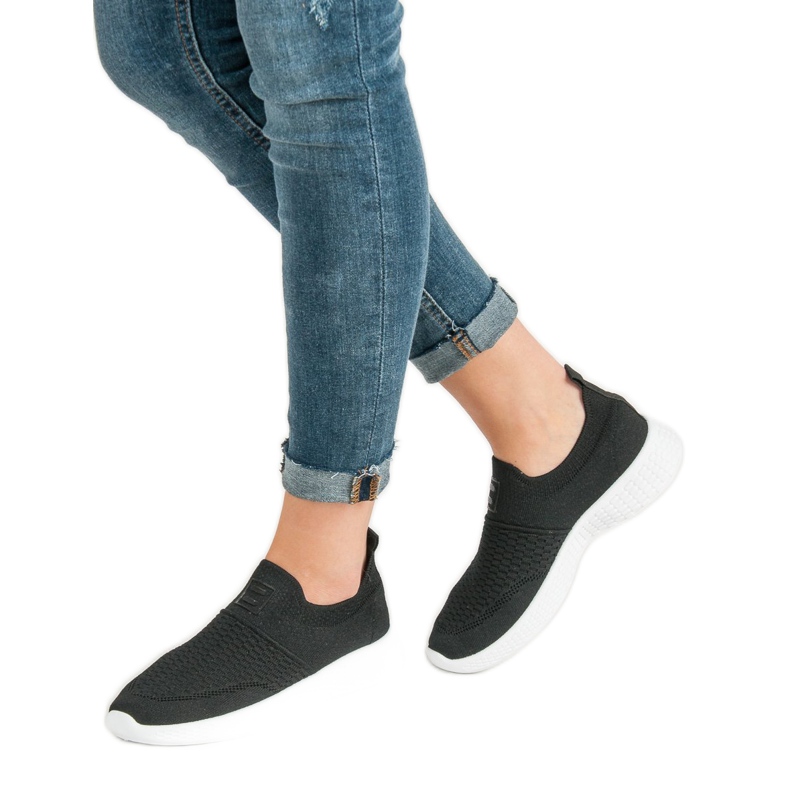 Weide Divatos textil lábbeli fekete 2