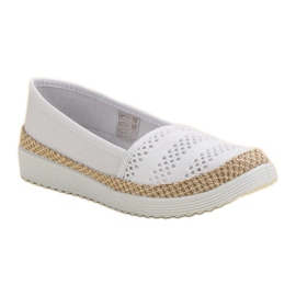 SHELOVET Textil espadrillák fehér 1