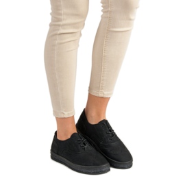 SHELOVET Black brogues fekete 2