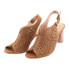 Espinto Nyílt szandál a 317 barna oszlopon 3