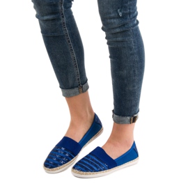 Kayla Fényes espadrillák kék 1 Kayla Fényes espadrillák kék 1