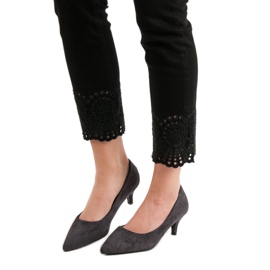 Nio Nio Alacsony szürke magassarkú 2