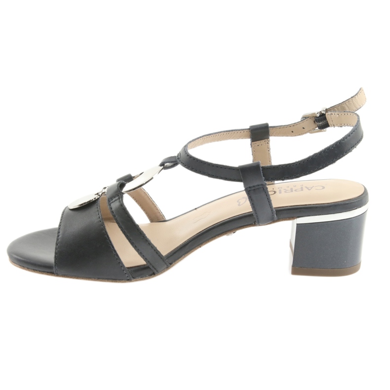 Szandálok Caprice 28211 sötétkék díszítéssel szürke 2