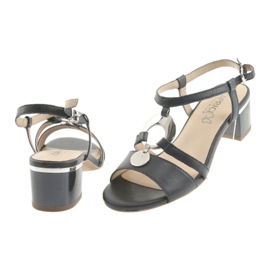 Szandálok Caprice 28211 sötétkék díszítéssel szürke 4