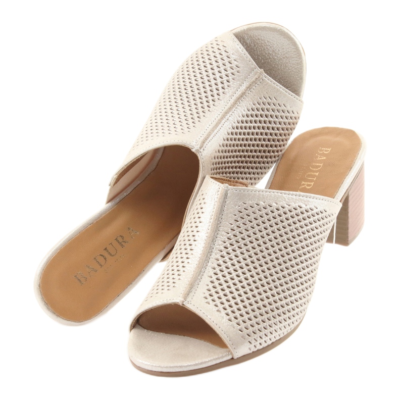 Badura 5311 arany női papucs sárga sokszínű 4