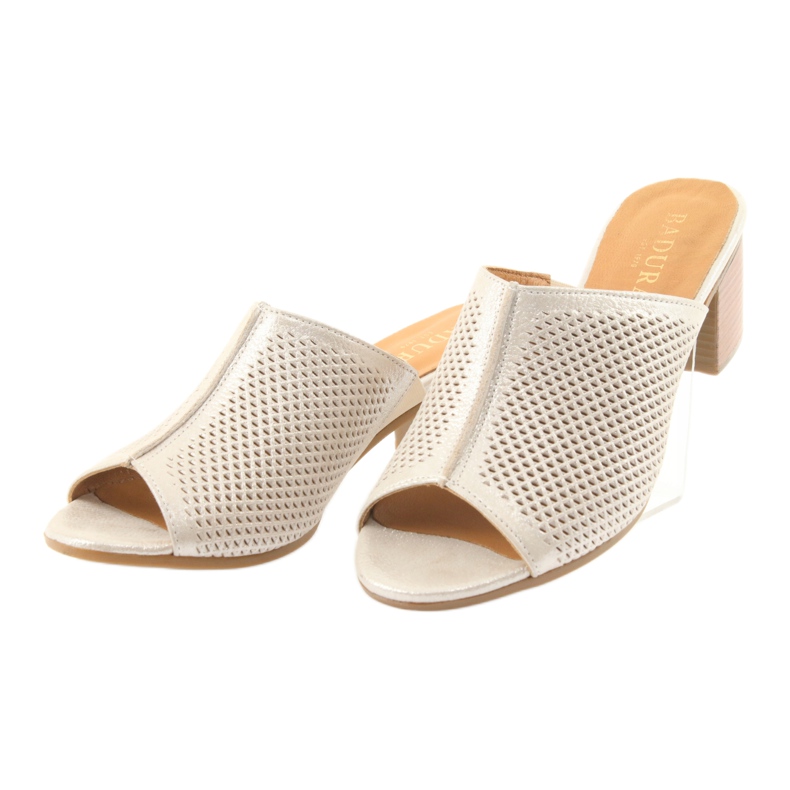 Badura 5311 arany női papucs sárga sokszínű 3