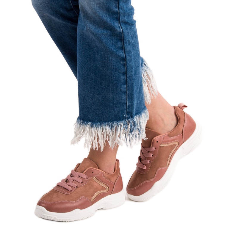 SHELOVET Divatos cipők rózsaszín 2