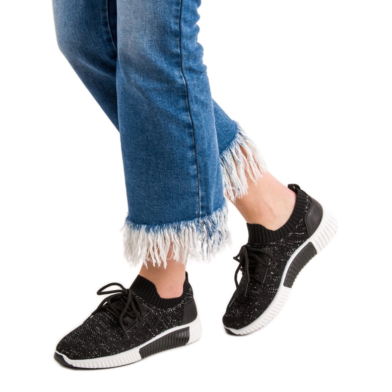 Primavera Fekete csúszós cipő 2