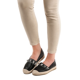 Janessa Espadrilles csapokkal fekete 1