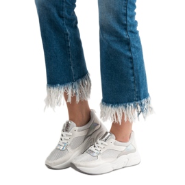 Ideal Shoes Fehér sportcipő 2