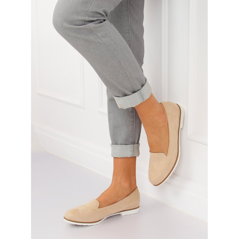 Cipők lordsy bézs MM50188 Sárgabarack 1