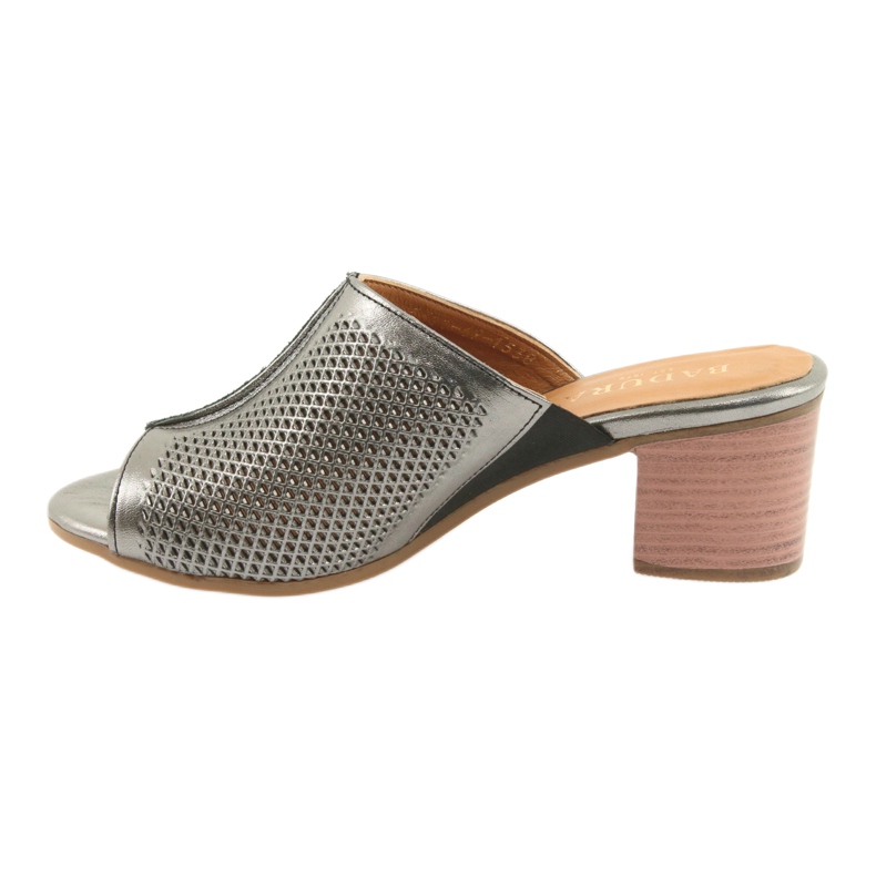 Badura Női szabadmunka bőr sapkák 5311 ezüst szürke 2