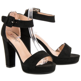 Seastar Szexi szandál a platformon fekete 1 Seastar Szexi szandál a platformon fekete 1