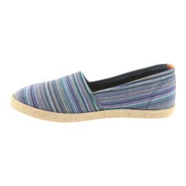 McKey 821 Espadrilles barna kék zöld sötétkék 2