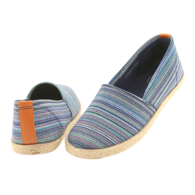 McKey 821 Espadrilles barna kék zöld sötétkék 4