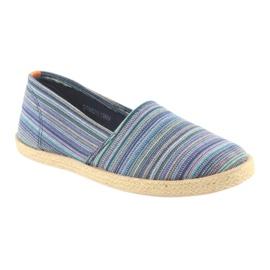 McKey 821 Espadrilles barna kék zöld sötétkék 1