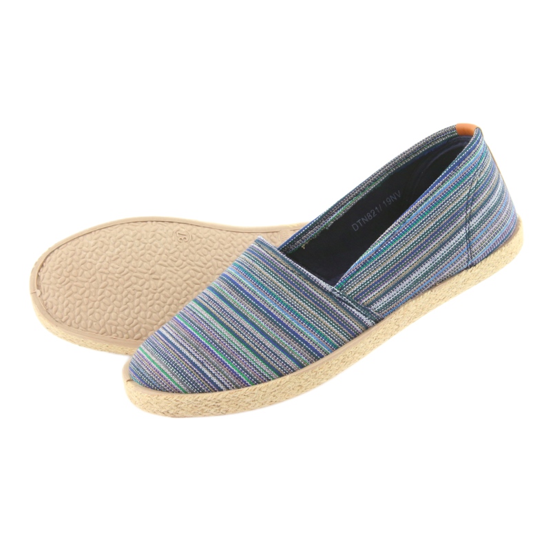 McKey 821 Espadrilles barna kék zöld sötétkék 5